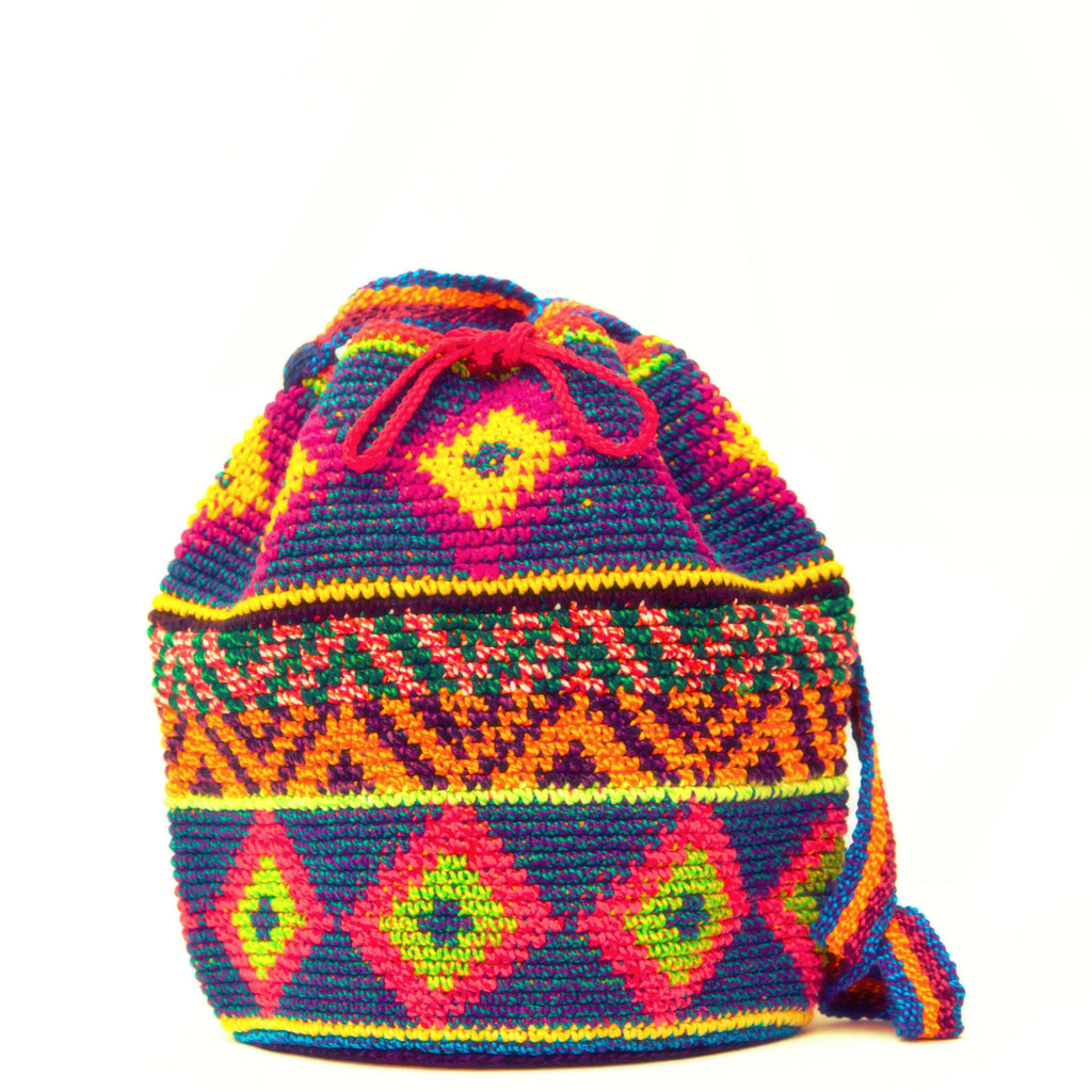 Mini Handwoven Mochila Bag - Wayuu Tribe - MOCHILAS WAYUU BAGS