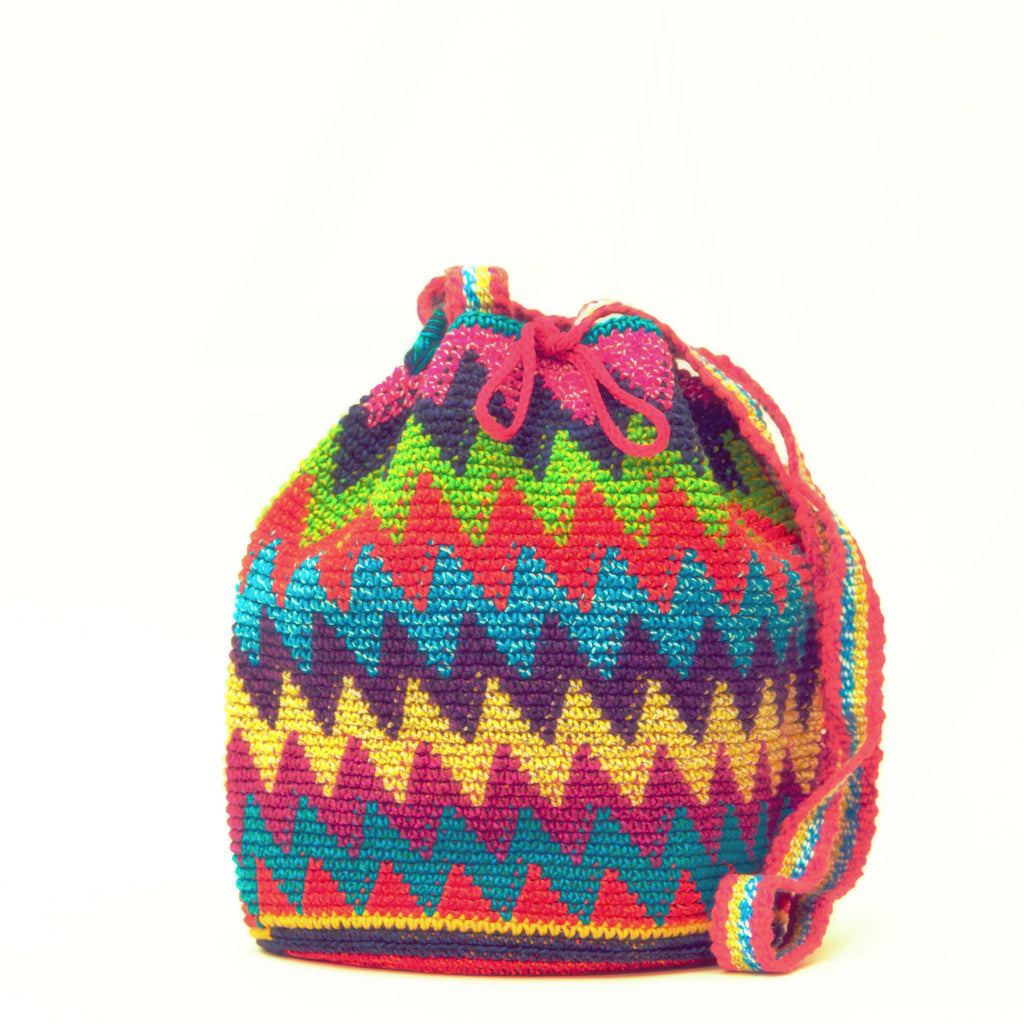 Mini Handwoven Mochila Bag - Wayuu Tribe - MOCHILAS WAYUU BAGS